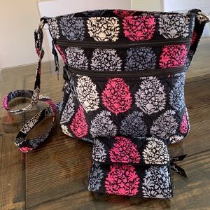 Vera Bradley crossbody and matching wallet